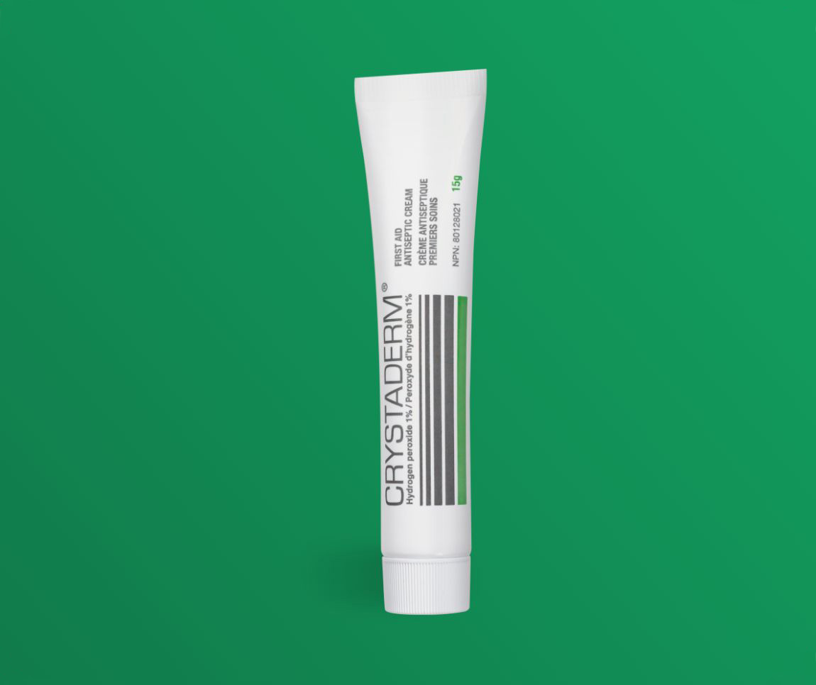 Tube de crème antiseptique de premiers soins Crystaderm